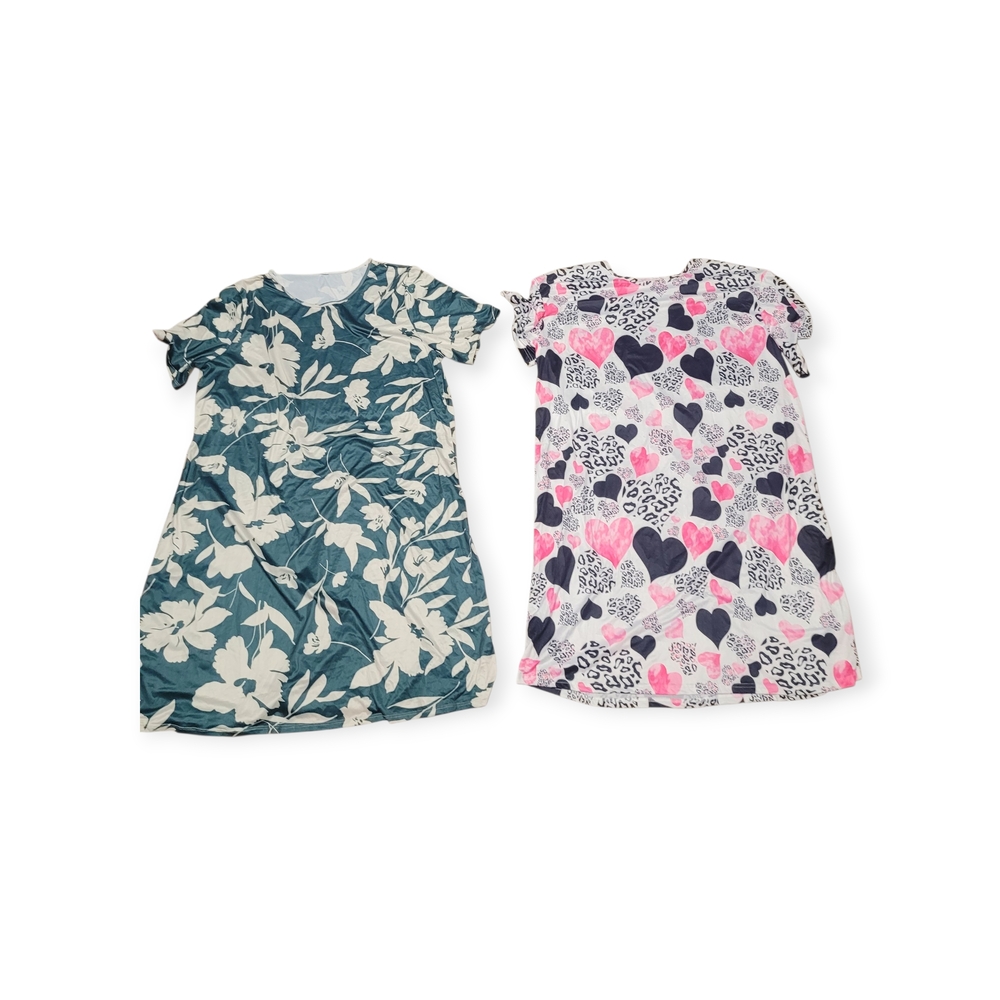 Floral and Heart Print Dresses